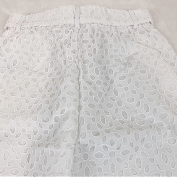 J Crew tie Waist eyelet cropped pants high rise - Picture 6 of 11